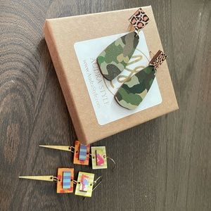 Two pairs of Audra Style earrings